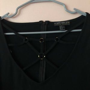 Fitted black forever 21 dress
